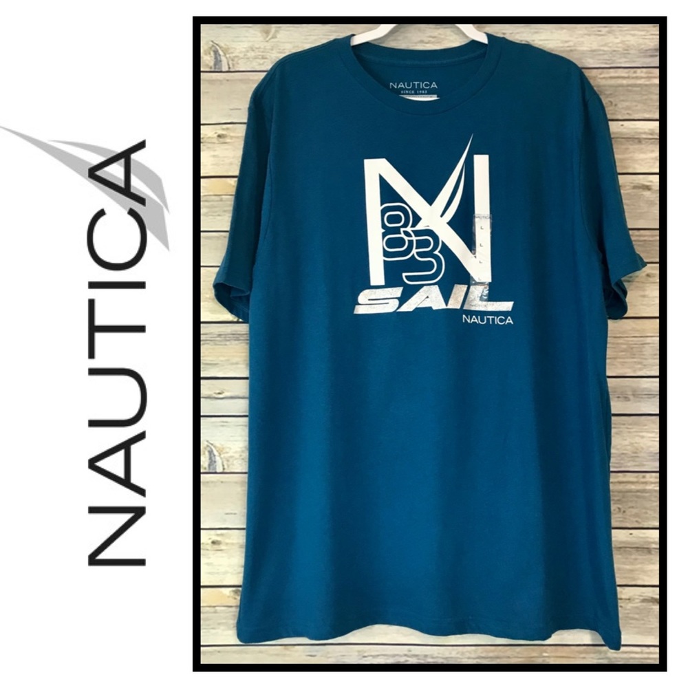 NWT Men’s Nautica ‘Sail’ Performance Classic Fit Short Sleeve Tee, Sz L